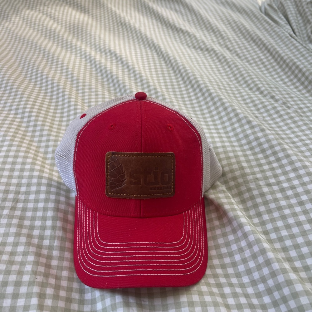Stio Red and White Trucker Hat